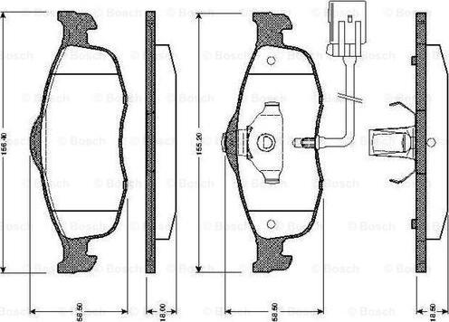 BOSCH 0 986 TB2 241 - Jarrupala, levyjarru inparts.fi