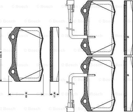 BOSCH 0 986 TB2 243 - Jarrupala, levyjarru inparts.fi