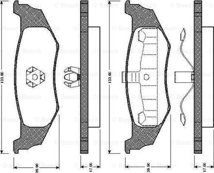 BOSCH 0 986 TB2 260 - Jarrupala, levyjarru inparts.fi