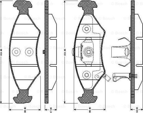 BOSCH 0 986 TB2 267 - Jarrupala, levyjarru inparts.fi