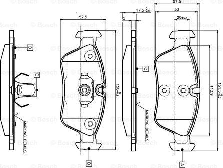 BOSCH 0 986 TB2 209 - Jarrupala, levyjarru inparts.fi