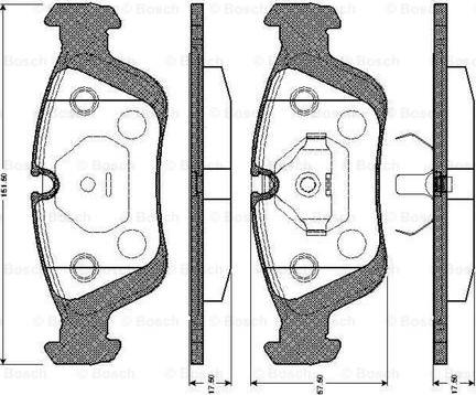 BOSCH 0 986 TB2 208 - Jarrupala, levyjarru inparts.fi