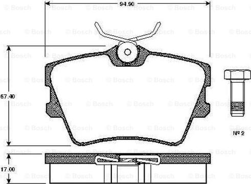 BOSCH 0 986 TB2 289 - Jarrupala, levyjarru inparts.fi