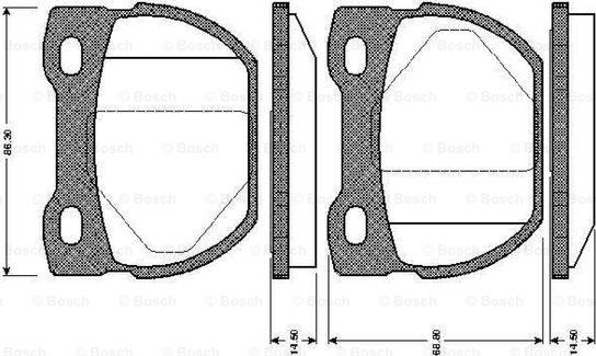 BOSCH 0 986 TB2 280 - Jarrupala, levyjarru inparts.fi