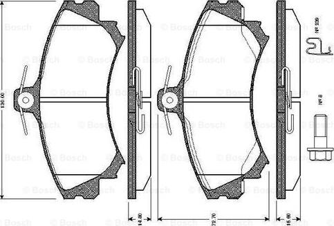 BOSCH 0 986 TB2 288 - Jarrupala, levyjarru inparts.fi