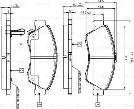 BOSCH 0 986 TB2 233 - Jarrupala, levyjarru inparts.fi