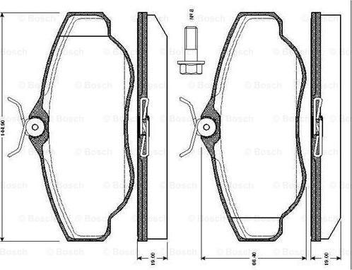 BOSCH 0 986 TB2 274 - Jarrupala, levyjarru inparts.fi