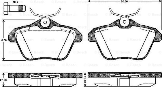 BOSCH 0 986 TB2 276 - Jarrupala, levyjarru inparts.fi