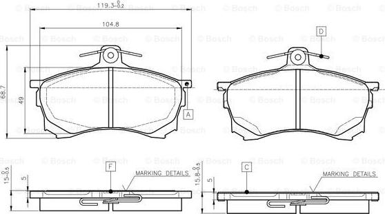 BOSCH 0 986 TB2 278 - Jarrupala, levyjarru inparts.fi