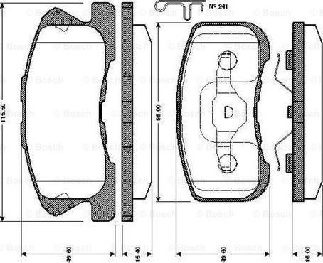 BOSCH 0 986 TB2 794 - Jarrupala, levyjarru inparts.fi