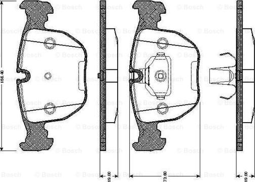 BOSCH 0 986 TB2 743 - Jarrupala, levyjarru inparts.fi