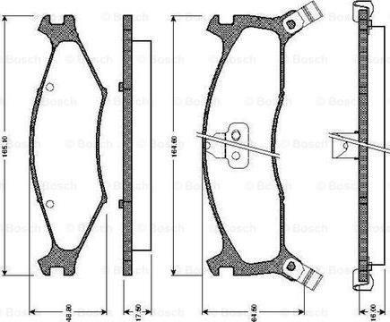 BOSCH 0 986 TB2 747 - Jarrupala, levyjarru inparts.fi