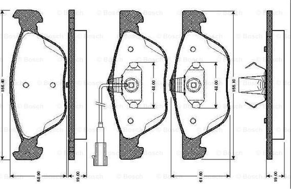 BOSCH 0 986 TB2 733 - Jarrupala, levyjarru inparts.fi