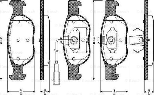 BOSCH 0 986 TB2 732 - Jarrupala, levyjarru inparts.fi