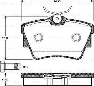 BOSCH 0 986 TB2 737 - Jarrupala, levyjarru inparts.fi