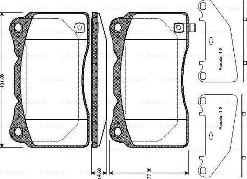 BOSCH 0 986 TB2 773 - Jarrupala, levyjarru inparts.fi