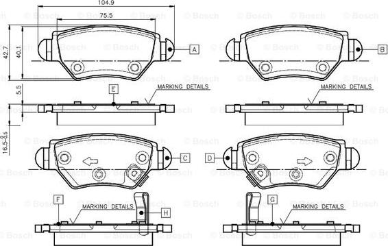 BOSCH 0 986 TB2 777 - Jarrupala, levyjarru inparts.fi