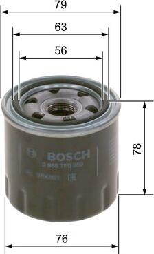 BOSCH 0 986 TF0 059 - Öljynsuodatin inparts.fi