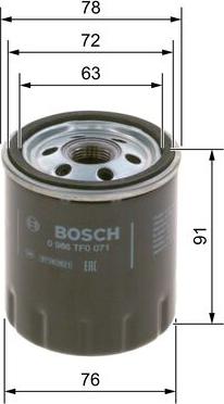 BOSCH 0 986 TF0 071 - Öljynsuodatin inparts.fi