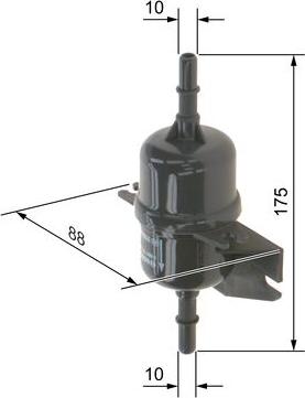 BOSCH 0 986 TF0 167 - Polttoainesuodatin inparts.fi