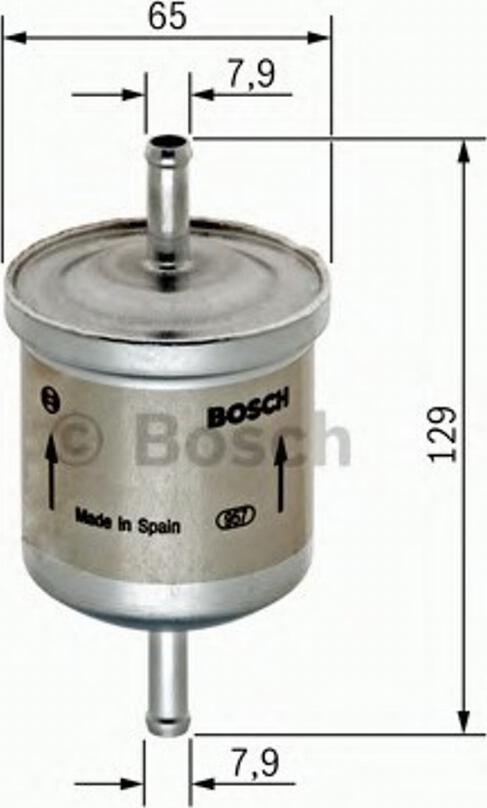 BOSCH 0450905974 - Polttoainesuodatin inparts.fi