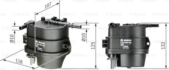 BOSCH 0 450 906 460 - Polttoainesuodatin inparts.fi