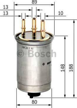 BOSCH 0 450 906 508 - Polttoainesuodatin inparts.fi