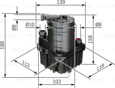 BOSCH 0 450 907 015 - Polttoainesuodatin inparts.fi