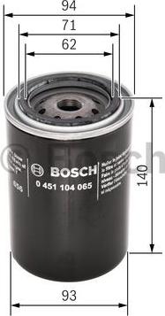 BOSCH 0 451 104 065 - Öljynsuodatin inparts.fi