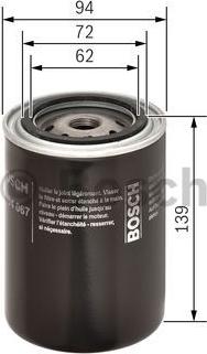 BOSCH 0 451 104 067 - Öljynsuodatin inparts.fi