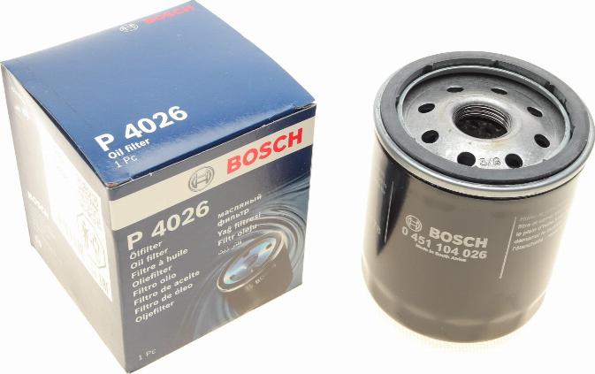 BOSCH 0 451 104 026 - Öljynsuodatin inparts.fi