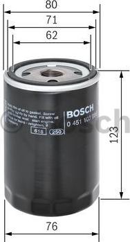 BOSCH 0 451 103 086 - Öljynsuodatin inparts.fi