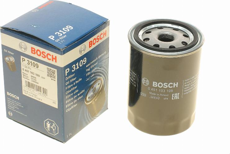 BOSCH 0 451 103 109 - Öljynsuodatin inparts.fi