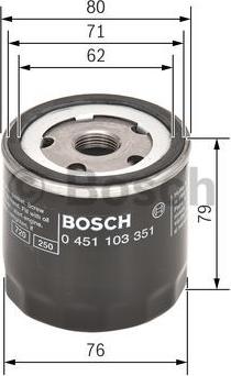 BOSCH 0 451 103 351 - Öljynsuodatin inparts.fi