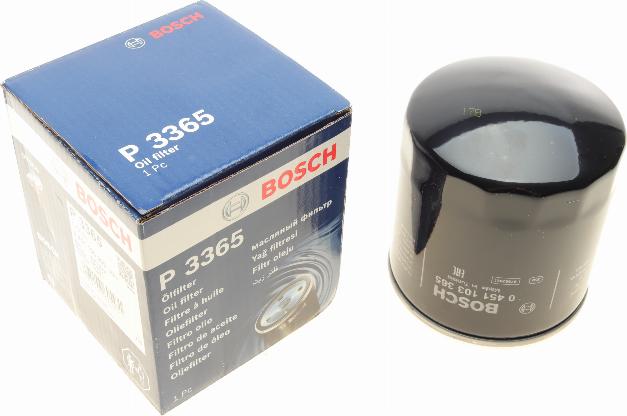 BOSCH 0 451 103 365 - Öljynsuodatin inparts.fi