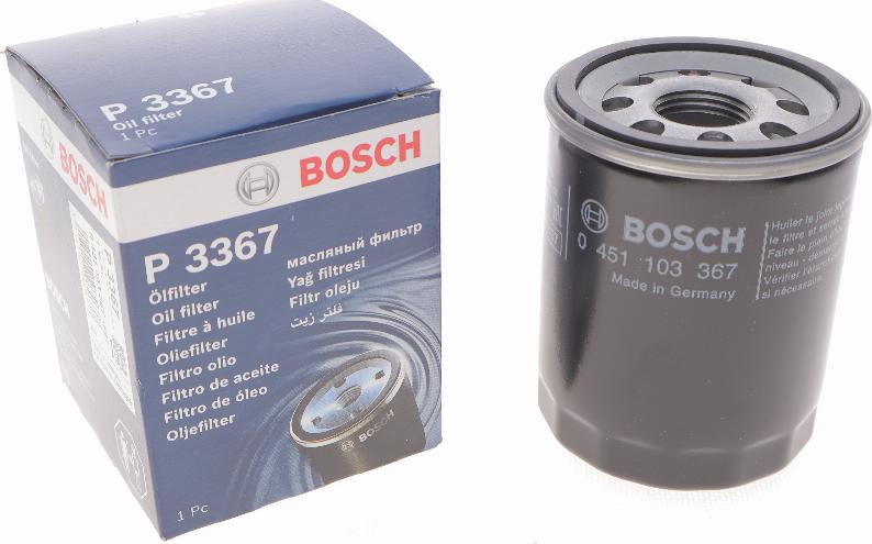 BOSCH 0 451 103 367 - Öljynsuodatin inparts.fi