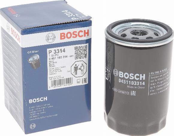 BOSCH 0 451 103 314 - Öljynsuodatin inparts.fi