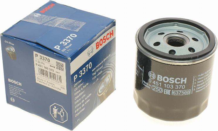 BOSCH 0 451 103 370 - Öljynsuodatin inparts.fi