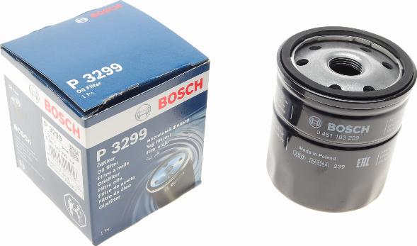 BOSCH 0 451 103 299 - Öljynsuodatin inparts.fi