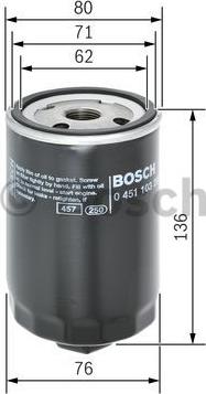 BOSCH 0 451 103 280 - Öljynsuodatin inparts.fi