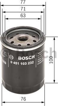 BOSCH 0 451 103 232 - Öljynsuodatin inparts.fi