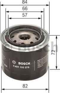 BOSCH 0 451 103 275 - Öljynsuodatin inparts.fi