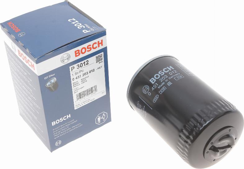 BOSCH 0 451 203 012 - Öljynsuodatin inparts.fi