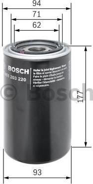 BOSCH 0 451 203 220 - Öljynsuodatin inparts.fi