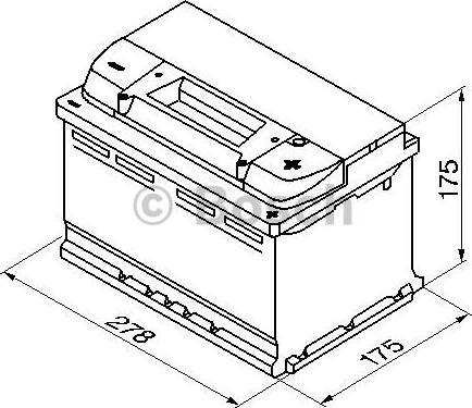 BOSCH 0 092 S40 070 - Käynnistysakku inparts.fi