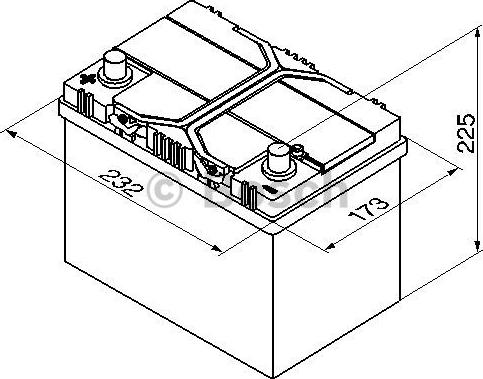 BOSCH 0 092 S40 250 - Käynnistysakku inparts.fi