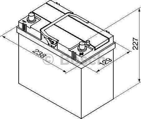 BOSCH 0 092 S40 200 - Käynnistysakku inparts.fi