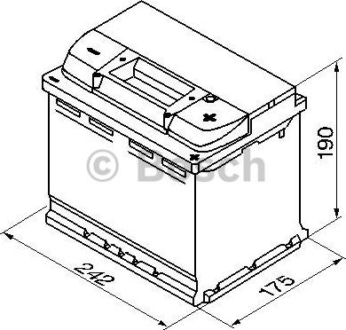 BOSCH 0 092 S50 050 - Käynnistysakku inparts.fi