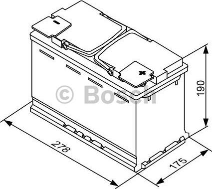 BOSCH 0 092 S60 080 - Käynnistysakku inparts.fi