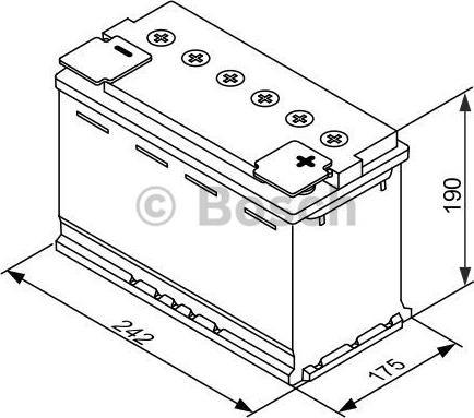 BOSCH 0 092 S60 050 - Käynnistysakku inparts.fi